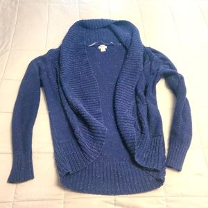 Blue Mossimo Open Cardigan Sweater